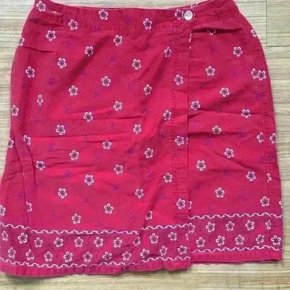 Bandana print wrap skirt